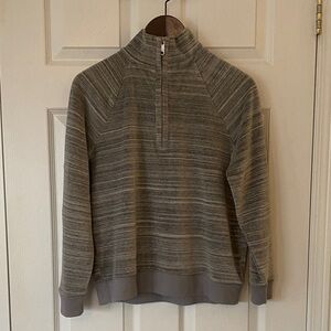 Vintage Women’s Gray Quarter-Zip Sweater